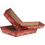 Tabuleiro Cartão Vermelho/Dourado Natal 36x27x7cm – Norpack - Image 5