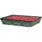 Tabuleiro Cartão Verde/Vermelho Natal 36x27x7cm – Norpack