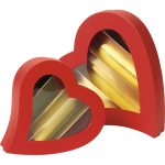 Caixa Cartão Chocolates Vermelha Coração 5 linhas 18x18x3,3cm – Norpack - Image 2