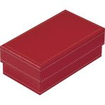 Caixa Cartão Presente Vermelha c/ tampa 14,4x8,3x5,3cm – Norpack