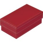 Caixa Cartão Presente Vermelha c/ tampa 14,4x8,3x5,3cm – Norpack - Image 3