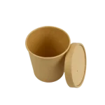 Caixa Cartão p/Alimentar Kraft 350ml s/ Tampa - Take Away / Sobremesa / Gelado / Sopa - Pack 25uni – Norpack - Image 9