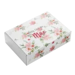 Caixa Cartão Branca 30x20x8cm Dia da Mãe - Flores – Norpack - Image 3