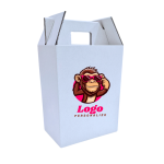 Caixa Cartão Branca Cabaz / Presente / Pastelaria / Garrafa 26x17x34cm c/Impressão 2 Faces - Ideal para Cabazes e Vinhos! – Norpack