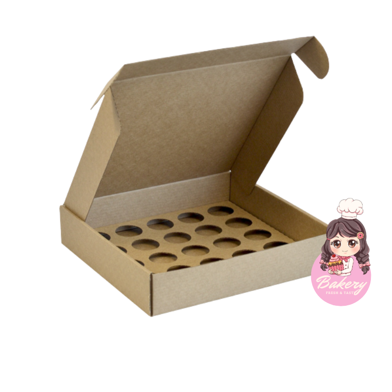 4-6.png Caixa Cartão Kraft 230x230x50mm p/ 25 Brigadeiros c/Impressão no tampo – Norpack - Image 1