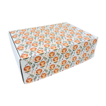 Caixa Cartão Postal Branca 370mmx270mmx120mm Padrão Leões – Norpack