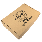 Caixa Postal Kraft "Produto Artesanal Feito com Amor" – Envio de Encomendas com Estilo – Norpack - Image 2