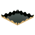 Base/Travessa de Cartão para Bolos/Pastelaria Dourada / Preto Quadrada 24x24+2+2cm - Pack 25 – Norpack
