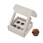 Caixa Cartão Micro Branco 140x140x50mm 6 brigadeiros c/ janela Quadrada – Norpack - Image 8