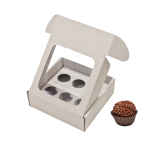Caixa Cartão Micro Branco 140x140x50mm 6 brigadeiros c/ janela Quadrada – Norpack - Image 4