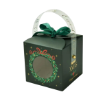 Caixa Cartolina Presente Verde Natal 9x9x15cm Pack 20 unidades – Norpack