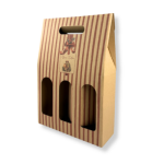 Caixa Cartão Branca / Kraft 3 Garrafas 27x8x38cm “Presente de Natal” – Norpack - Image 9