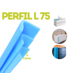 Perfil Espuma Formato L - L75 - Caixa com 180 varas de 2 Mtrs – Norpack