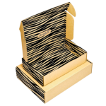 Caixa Postal C/ Padrão Zebra em Preto + Obrigada (impressão no exterior e interior) – Envio de Encomendas com Estilo – Norpack - Image 6
