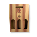 Caixa Cartão Branca / Kraft 3 Garrafas 27x8x38cm “Presente de Natal” – Norpack - Image 5