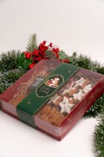Caixa Cartolina Vermelha C/ Tampa PVC 20x20x4cm Coleção Pai Natal – Norpack - Image 2