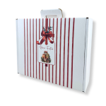 Caixa Cartão Cabaz Branca com Pega 38,4x32,5x11,5cm Natal “Presente de Natal” – Norpack