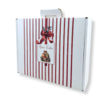 Caixa Cartão Cabaz Branca com Pega 38,4x32,5x11,5cm Natal “Presente de Natal” – Norpack - Image 3