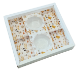 Caixa Kit Fondue de Páscoa c/ 2 Potes e 4 Divisórias – Tampa Alta 8cm – Norpack - Image 3