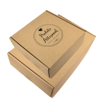 Caixa Postal Kraft "Produto Artesanal Coração" – Envio de Encomendas com Estilo – Norpack