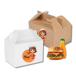 Caixa Cartão Cabaz / Presente / Lunch Box 18x12x9cm p/Take Away/Presente/Pastelaria/Bolos c/Impressão – Norpack