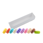 Caixa Cartolina c/ tampa PVC p/ 8 Macarons 4,2x20,8x4,2cm – Norpack