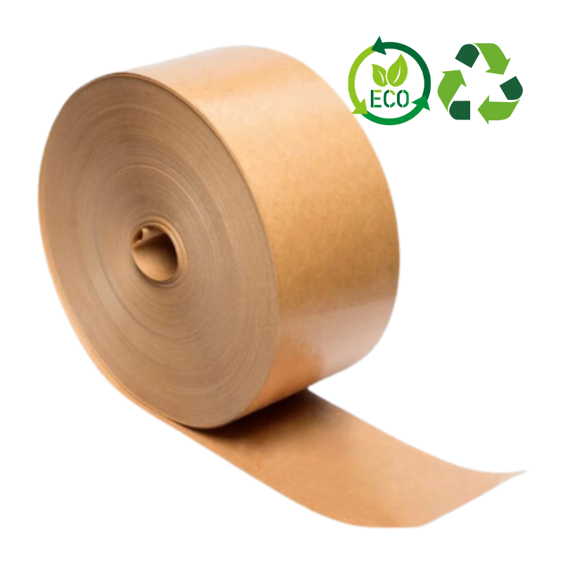 9-1-3.png Rolo Fita Papel Gomada Kraft Lisa 70grs. 60mmx200mts SEM ADESIVO ♻️100% Ecológico♻️ – Norpack - Image 1