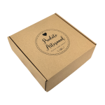 Caixa Postal Kraft "Produto Artesanal Coração" – Envio de Encomendas com Estilo – Norpack - Image 2