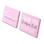 Cartão de agradecimento Rosa "Thank You" Pack 50 unidades – Norpack - Image 5