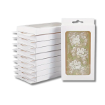 Caixa Cartolina Branca p/ capas telemóvel / presente 10,5x1,7x14cm - Pack 18unidades – Norpack