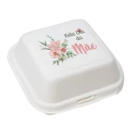 Caixa Cana Açúcar Branca Bento Cake 15x15x8cm Dia da Mãe - Flores – Norpack