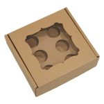 Caixa Cartão Kraft p/Brigadeiros c/Janela Vintage – Norpack - Image 3