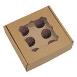 Caixa Cartão Kraft p/Brigadeiros c/Janela Vintage – Norpack - Image 5