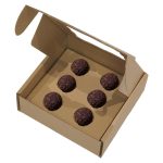 Caixa Cartão Kraft p/Brigadeiros c/Janela Vintage – Norpack