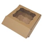 Caixa Cartão Presente / Envio Postal c/Janela Vintage - 20x20x7cm – Norpack - Image 8