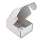 Caixa Cartão Postal Branca p/2 Garrafas 18,5x34x9cm – Norpack - Image 3