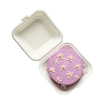 Caixa Bentô Cake / Hambúrguer Cana de Açucar Cor Natural 15x15x8cm Pack 50 - Take Away / Pastelaria – Ecológicos! Descartáveis! Resistentes! – Norpack
