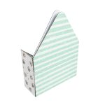 Caixa Cartão Branca Envelope 20x7x16+29cm Riscas Azuis – Norpack - Image 2