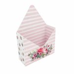 Caixa Cartão Branca Envelope 20x7x16+29cm Riscas Rosa – Norpack - Image 4
