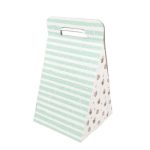 Caixa Cartão Branca Presente / Flores 20x20x28cm Riscas Azuis – Norpack - Image 5