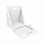 Caixa Cartão Branca Presente / Flores 30x20x28cm Riscas Azuis – Norpack - Image 5