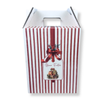 Caixa Cartão Cabaz Branca / Kraft com Pega 26x17x34cm Natal “Presente de Natal” – Norpack - Image 9