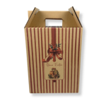 Caixa Cartão Cabaz Branca / Kraft com Pega 26x17x34cm Natal “Presente de Natal” – Norpack - Image 8
