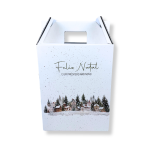 Caixa Cartão Cabaz Branca com Pega 26x17x34cm Natal "Inverno Encantado" – Norpack - Image 2