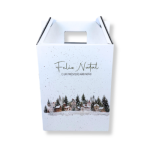 Caixa Cartão Cabaz Branca com Pega 26x17x34cm Natal "Inverno Encantado" – Norpack - Image 4