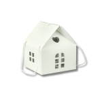 Caixa Cartao Casinha Branca c/ cordão 245x245x150mm – Norpack