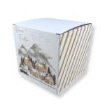 Caixa Cartão Cubo Presente Branca Natal “Vila Natal”– Várias Medidas Disponíveis – Norpack - Image 5