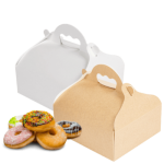 Caixa Cartão / Lunch Box c/ Asas Pack 50 unidades - VÁRIAS MEDIDAS - p/Take Away/Pastelaria/Bolos – Norpack - Image 8