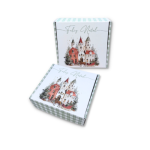 Caixa Cartão Presente/Cabaz Branca 20x20x7cm Natal "Viagem Encantada" – Norpack - Image 6