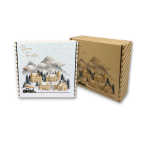 Caixa Cartão Presente/Cabaz Branca / Kraft "Vila Natal"– Várias Medidas Disponíveis – Norpack - Image 8